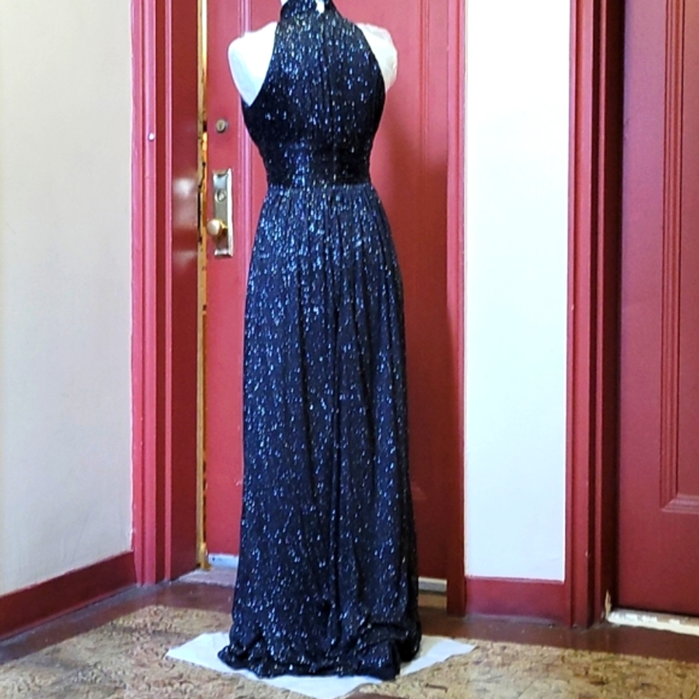ELiZA J WOMEN' BLACK SEQUIN DRESS SZ 4 - Picture 7 of 16